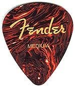 Fender 351 Shape Celluloid Flatpick Tortoise Shell Color